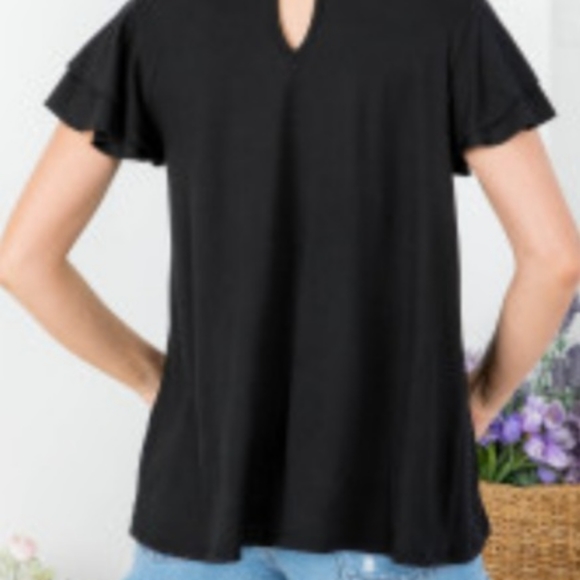 NWT Ruffle Sleeve Blouse - Picture 4 of 5